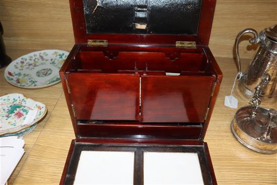 An Edwardian stationery box